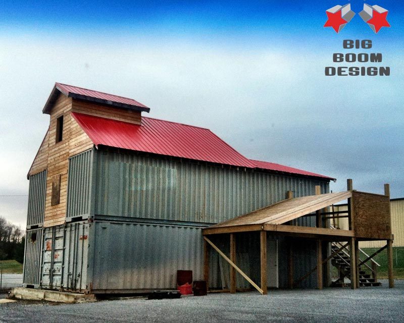 Shipping Container Barn Project in Tennessee